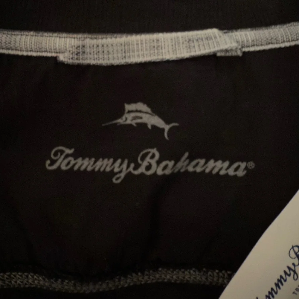 Tommy Bahama Mens 3XLB Black‎ Tobago Bay Half Zip Sweater NWT